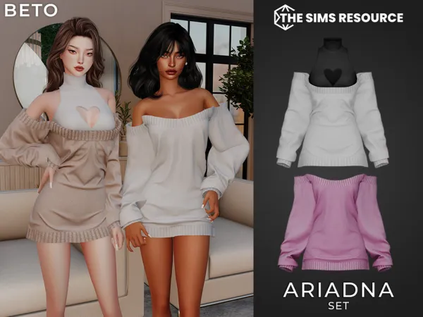 Alpha Ariadna (Dress) by Beto_ae0 - The Sims 4 Custom Content