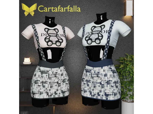 Alpha Cartafarfalla Bebele - The Sims 4 Custom Content