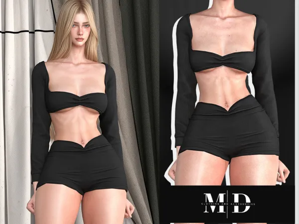 Alpha simple cotton set Ahome - The Sims 4 Custom Content