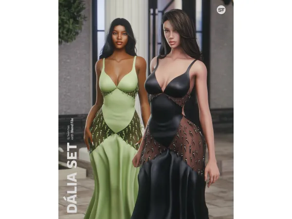 Alpha Du00e1lia Set - The Sims 4 Custom Content