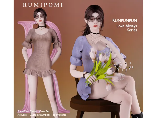 Alpha Rumpumpum_Carol Set - The Sims 4 Custom Content