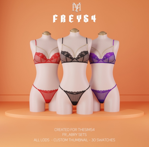 Alpha FR_Abry Sets by freys4 - The Sims 4 Custom Content