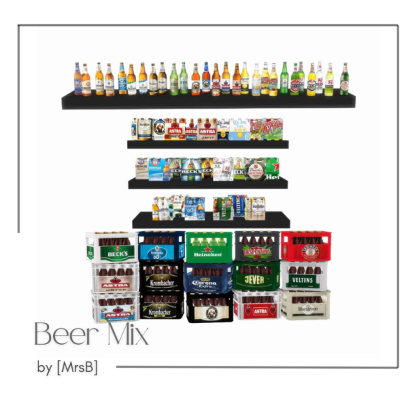 Alpha Beer Mix by simsfinds - The Sims 4 Custom Content