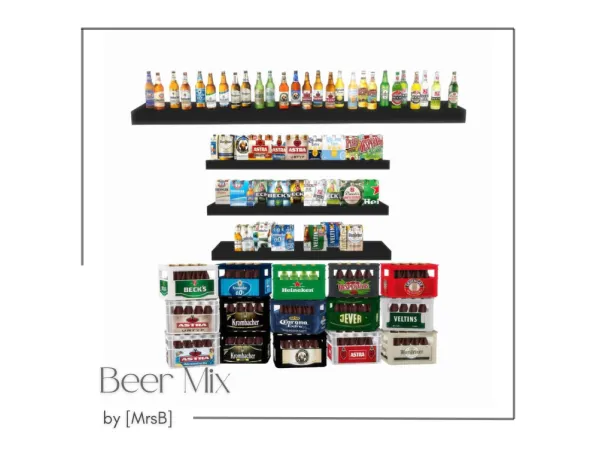 Alpha Beer Mix by MrsBarbiex3 - The Sims 4 Custom Content