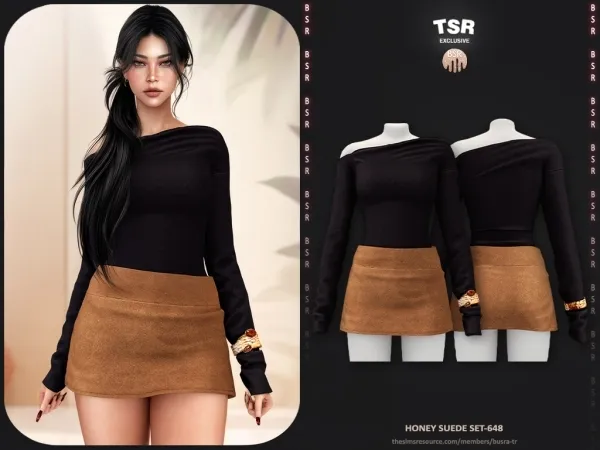 Honey Suede Set- 648 - BD1640
