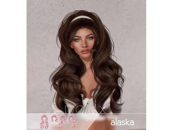 Alpha Poll's Winner Alaska Hair - The Sims 4 Custom Content