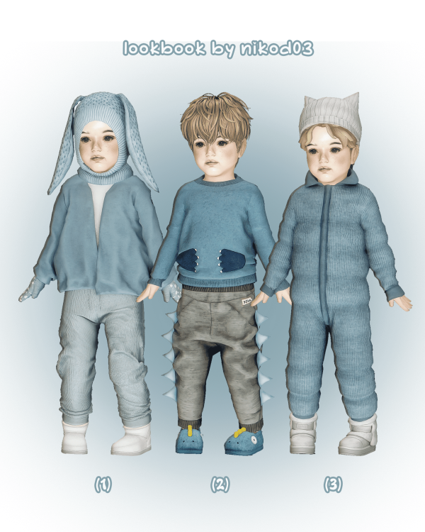 Mix reezing cold lookbook by nikod03 - The Sims 4 Custom Content
