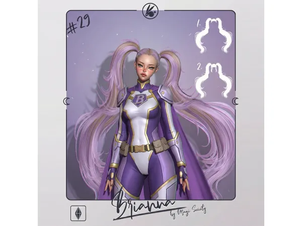 USAGI - Brianna Hair 2 (No Bangs)