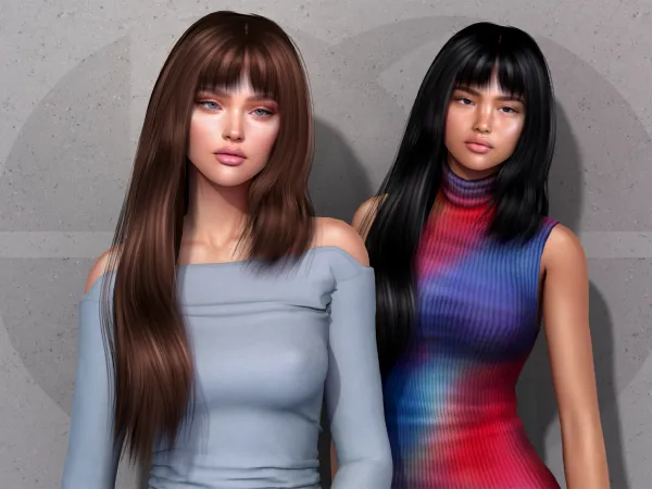 Alpha Tahani Hairstyle - The Sims 4 Custom Content