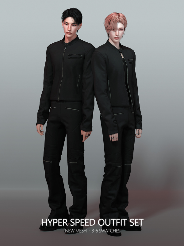 Alpha [RONA] HYPER SPEED Outfit Set by simsfinds - The Sims 4 Custom Content