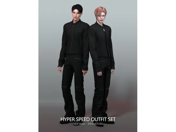 Alpha [RONA] HYPER SPEED Outfit Set - The Sims 4 Custom Content