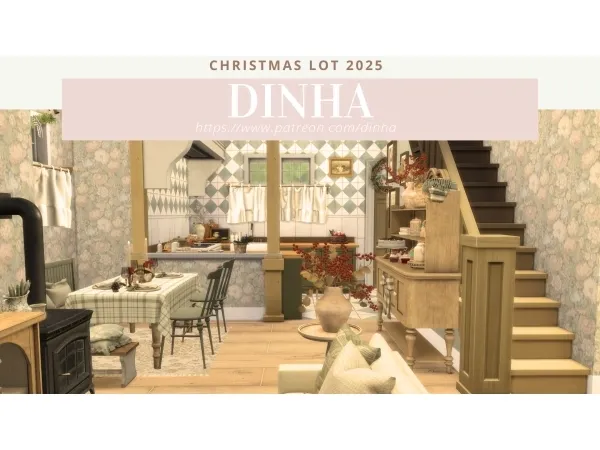 Alpha Christmas Lot 2025 - The Sims 4 Custom Content