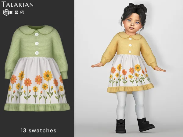 Remi Floral Embroidered Knit Dress by talarian