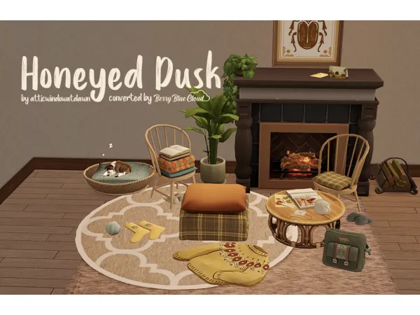 Honeyed Dusk set by simsfinds - The Sims 2 Custom Content