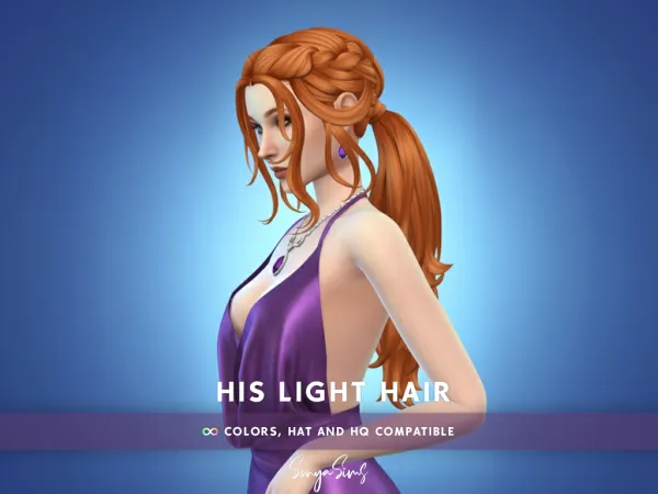 Alpha His Light Hair MM (With Bangs) - The Sims 4 Custom Content
