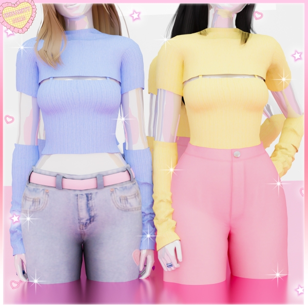 Maxis Match Missy T shirt Hand Warmers by irisaritysims - The Sims 4 Custom Content