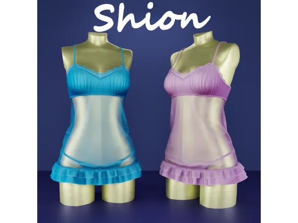 Alpha Shion Chloe Sleepwear - The Sims 4 Custom Content