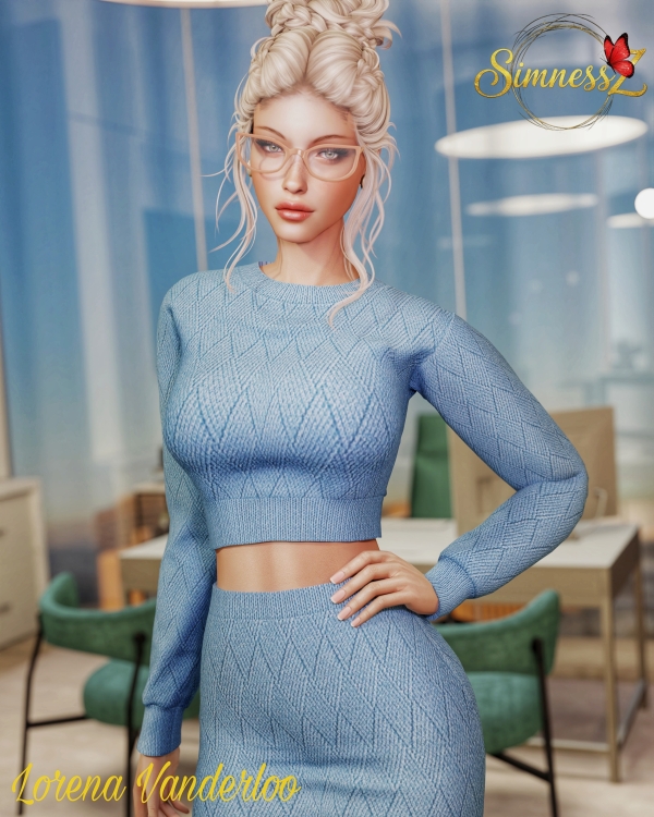 Alpha Lorena Vanderloo by simnessz - The Sims 4 Custom Content