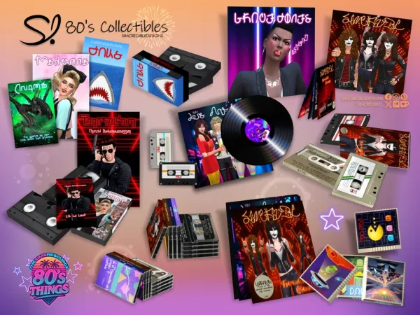 Mix 80s Collectibles - The Sims 4 Custom Content