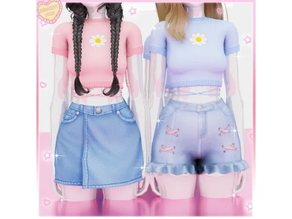 Mix u2661 Miley Top u2661 - The Sims 4 Custom Content