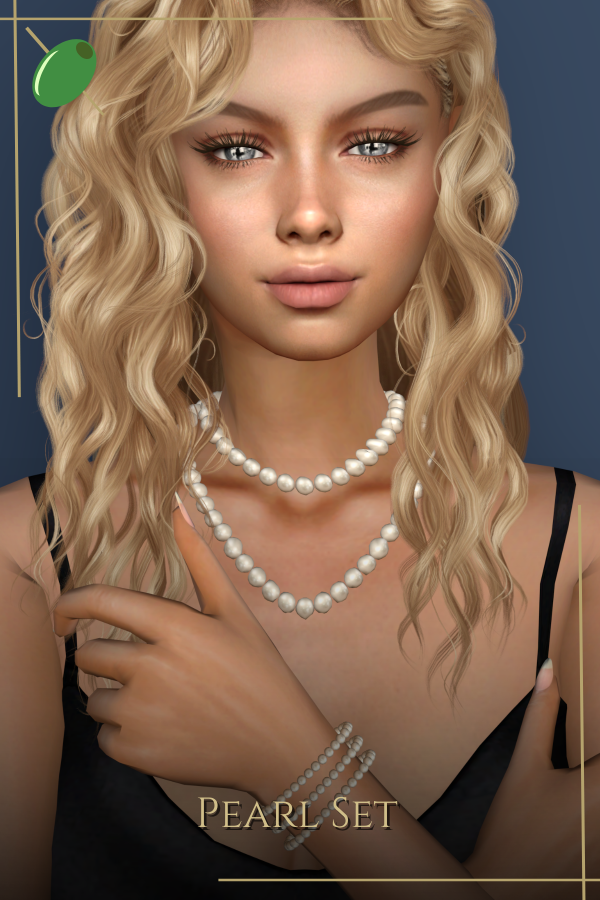 Alpha Pearl Set by pitted0live - The Sims 4 Custom Content