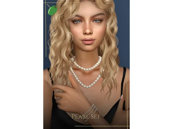 Alpha Pearl Set - The Sims 4 Custom Content