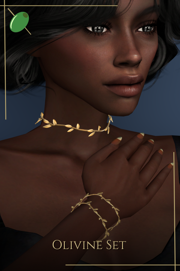 Alpha Olivine Set by pitted0live - The Sims 4 Custom Content