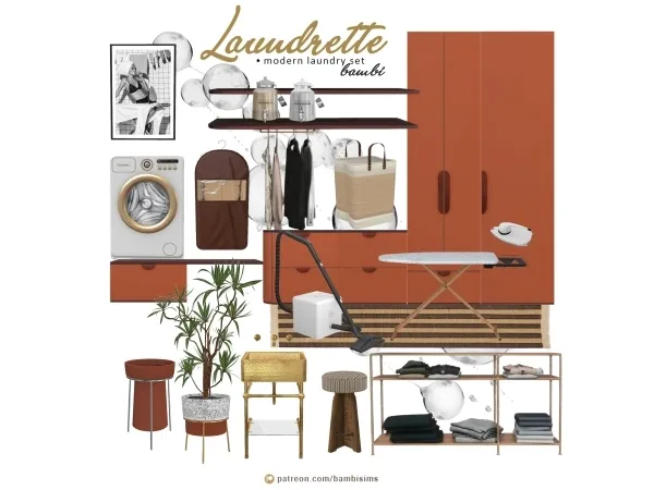 Alpha laundrette - The Sims 4 Custom Content