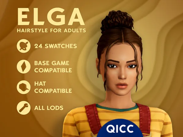 Sims 4 Elga Hair