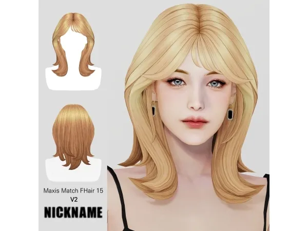 Sims 4 [maxis match] F015 V2 by nickname_sims4