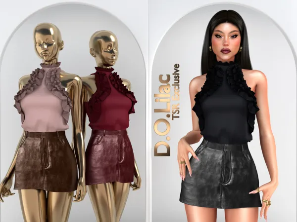 Alpha Edgy Elegant Set DO104 - The Sims 4 Custom Content