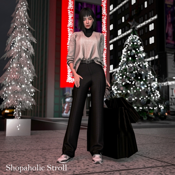 Mix ADVENT CALENDAR Shopaholic Stroll by simmer_creator - The Sims 4 Custom Content