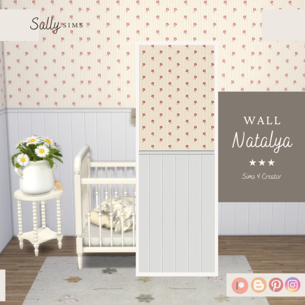 Alpha Wall Natalya by sally4sims - The Sims 4 Custom Content