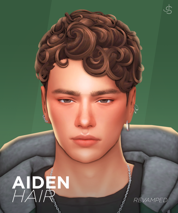 Maxis Match Aiden Hair by simsfinds - The Sims 4 Custom Content