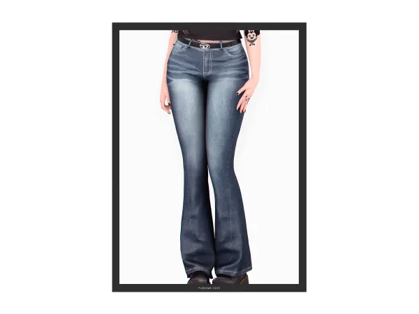 Jump Low Waist Denim Pants by plbsims
