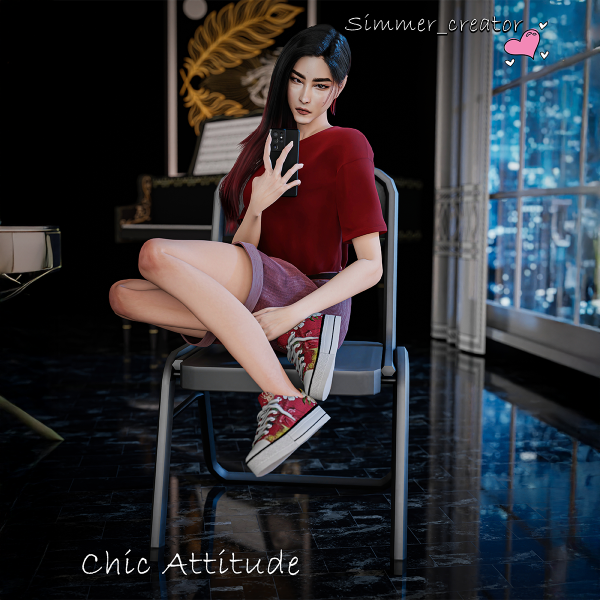 Mix Chic Attitude by simmer_creator - The Sims 4 Custom Content