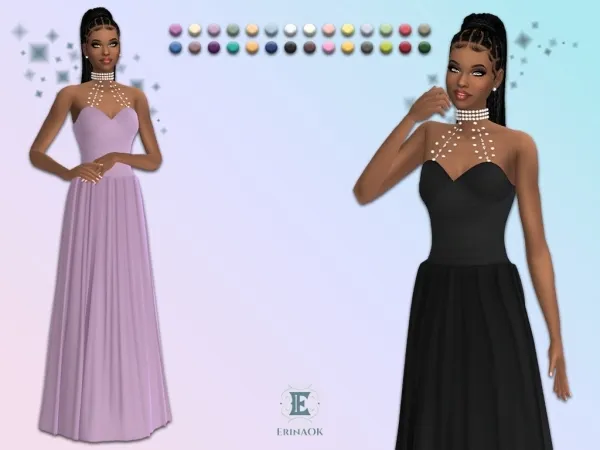 Mix ErinAOK Womens Gown 112925 - The Sims 4 Custom Content