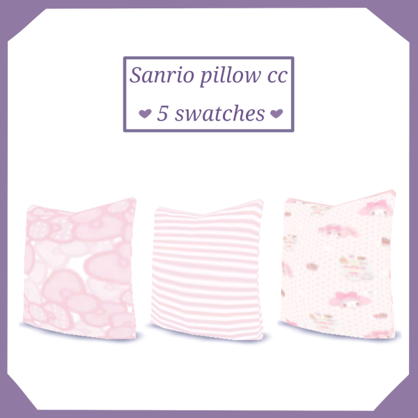 Maxis Match Sanrio Pillow by V4mp_xii - The Sims 4 Custom Content