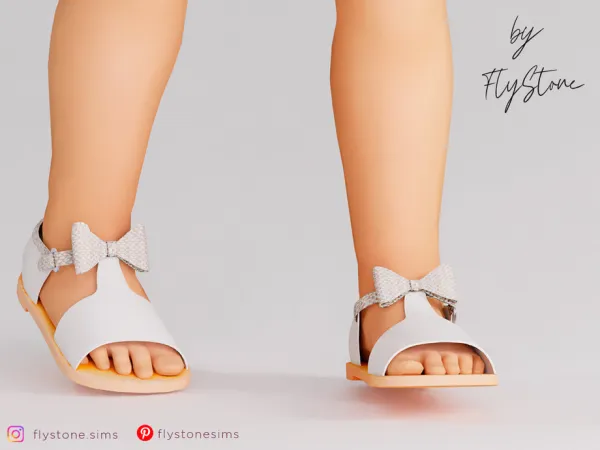 Mix Toddler Diamond Sandals by FlyStone - The Sims 4 Custom Content
