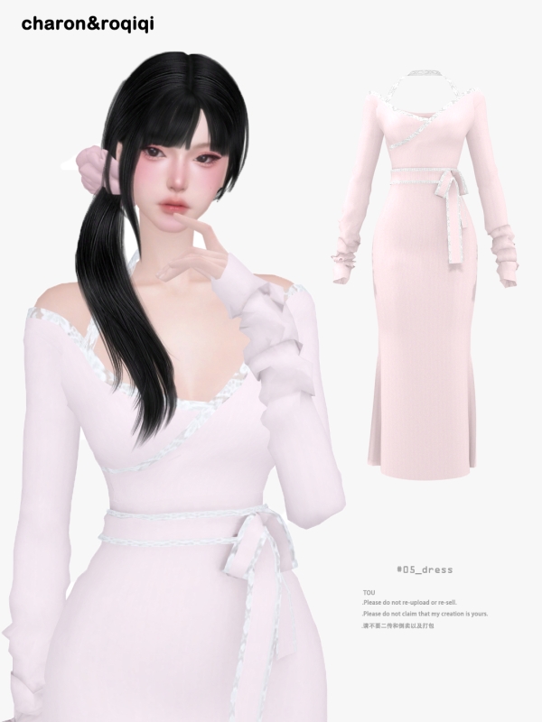 Mix [charonroqiqi]05_dressingameblender by roqiqi - The Sims 4 Custom Content