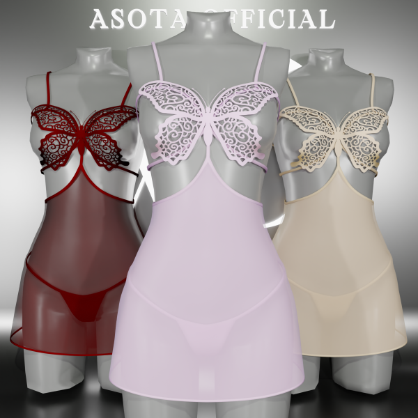 Alpha [ASOTA OFFICIAL] Elsie Lingerie by asotaofficial - The Sims 4 Custom Content