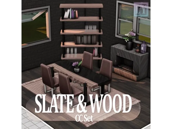 Slate & Wood Set by LuuFORYou