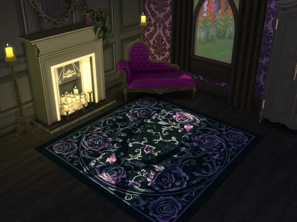 Alpha Midnight Manor Rugs Set - The Sims 4 Custom Content