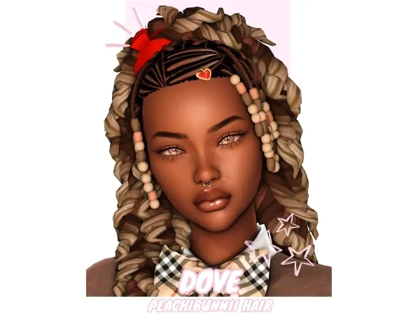Maxis Match Dove Hair by Peachibunnii - The Sims 4 Custom Content