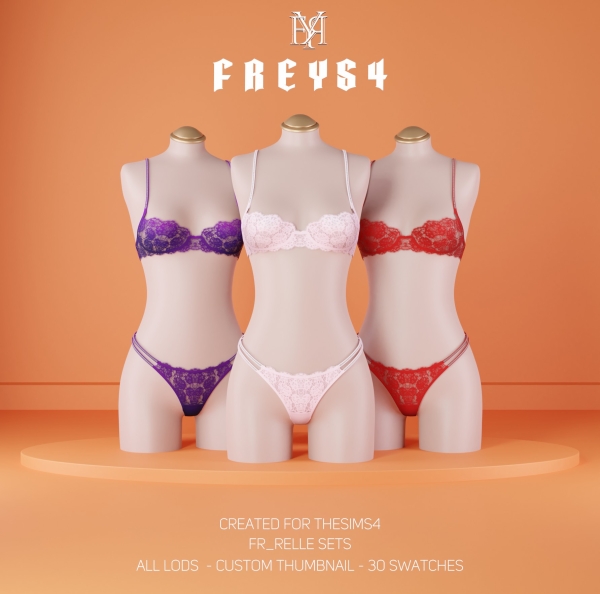 Alpha FR_Relle Sets by freys4 - The Sims 4 Custom Content