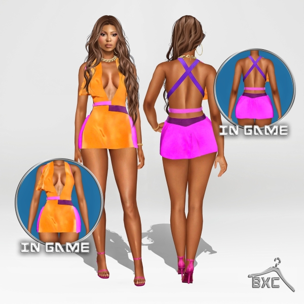 Alpha CRAZY IN LOVE DRESS by simsfinds - The Sims 4 Custom Content