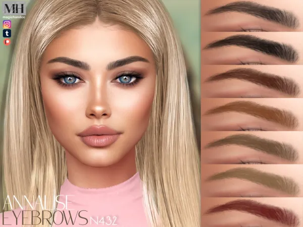 Sims 4 Annalise Eyebrows N432