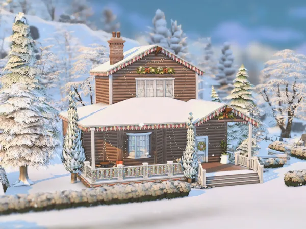 Maxis Match Xmas Spirit Home - The Sims 4 Custom Content