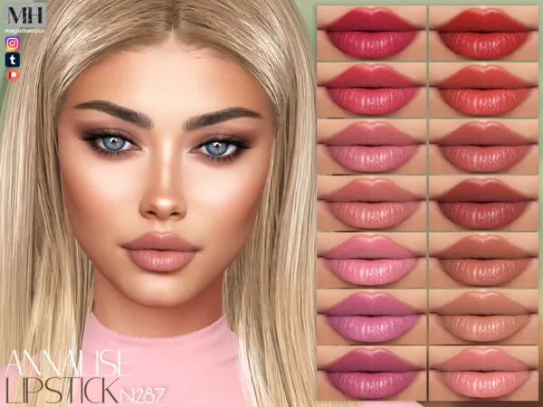 Sims 4 Annalise Lipstick N287