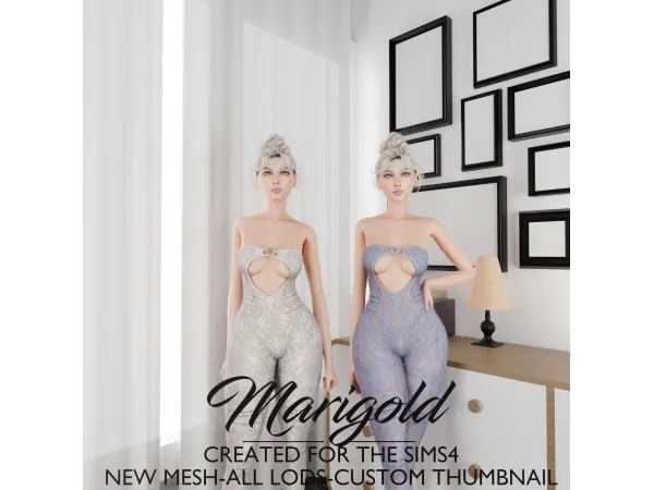 Alpha MARIGOLD AQILA LINGERI - The Sims 4 Custom Content